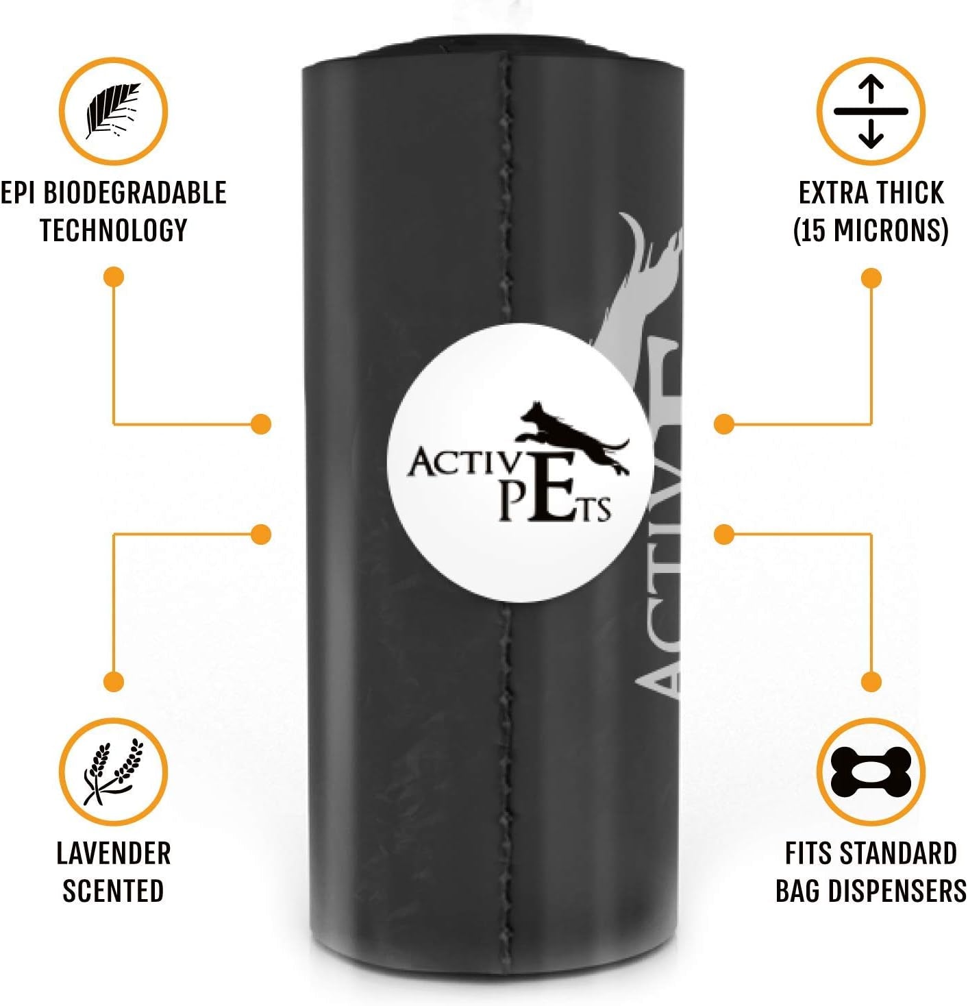 Premium Lavender-Scented Dog Waste Bags - Extra Thick, Leak-Proof, and Eco-Friendly for Convenient Disposal
