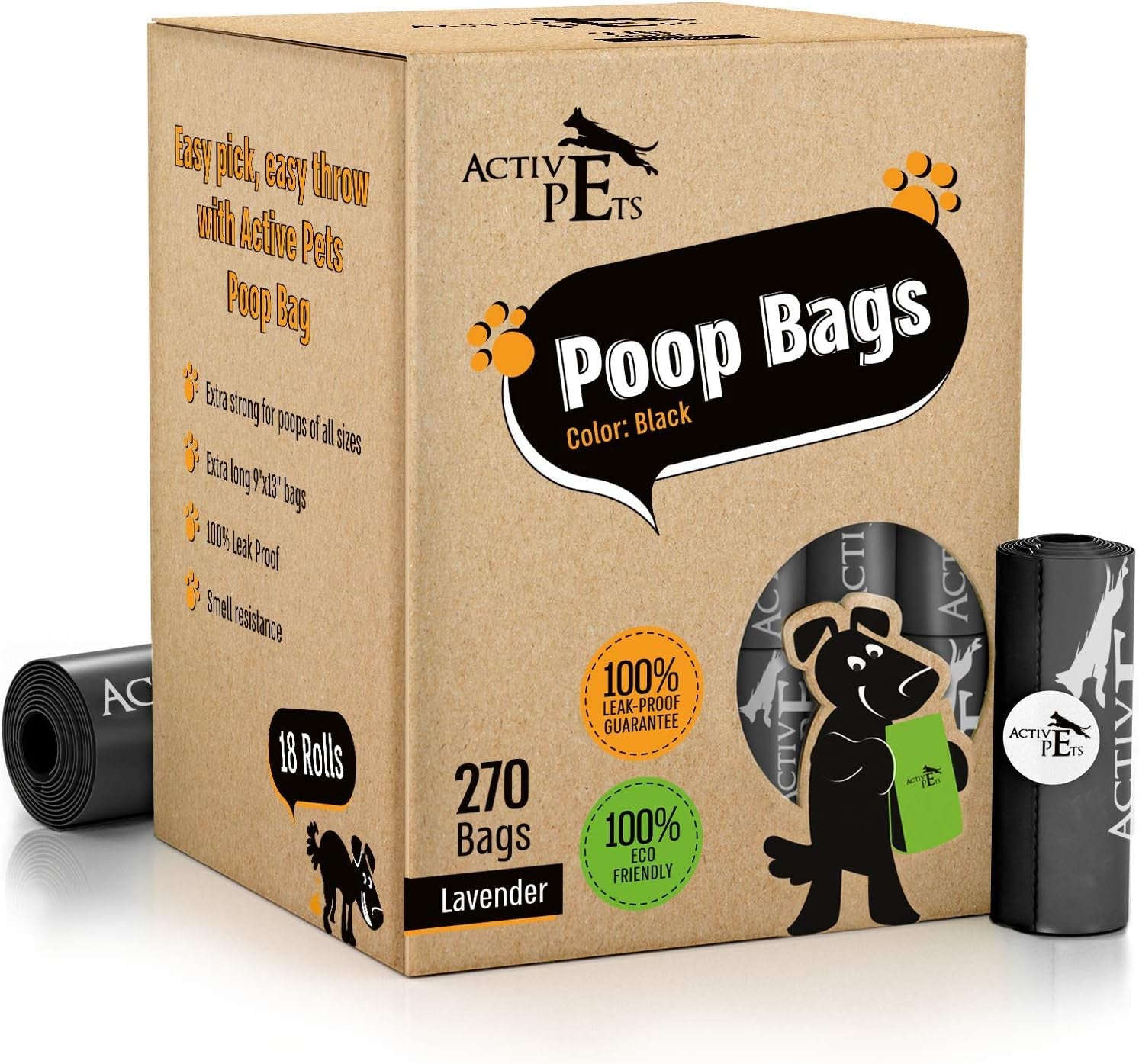 Premium Lavender-Scented Dog Waste Bags - Extra Thick, Leak-Proof, and Eco-Friendly for Convenient Disposal